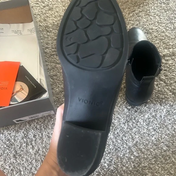 Vionic Black Leather Ankle Booties
Worn once. - Picture 4 of 15